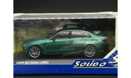 1/43 BMW M3 (G80) Competition Sedan Green 2022 - Solido, масштабная модель, scale43