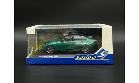 1/43 BMW M3 (G80) Competition Sedan Green 2022 - Solido, масштабная модель, scale43