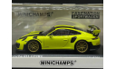 1/43 Porsche 911 type 991 (991.2) GT2 RS 2018 Acid Green - Minichamps, масштабная модель, scale43