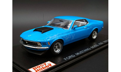 1/43 Ford Mustang Boss 429 1970 Blue - Post Hobby / Spark, масштабная модель, Chevrolet, 1:43