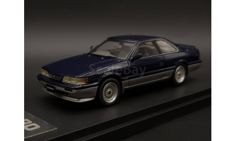 1/43 Nissan Leopard Ultima V30 BBS Wheels Dark Blue - Mark43, масштабная модель, scale43