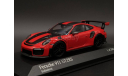 1/43 Porsche 911 type 991 (991.2) GT2 RS Weissach Package 2018 Red - Minichamps, масштабная модель, scale43