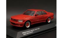 1/43 Mercedes-Benz 560 SEC AMG Widebody C126 Coupe Red - Solido, масштабная модель, 1:43