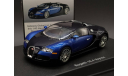 1/43 Bugatti Veyron 16.4 Black/Blue - AutoArt, масштабная модель, scale43