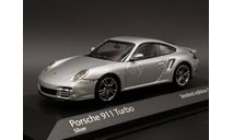 1/43 Porsche 911 Turbo Silver (997 II) - Minichamps, масштабная модель, 1:43