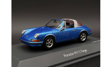 1/43 Porsche 911 (901) S Targa blue metallic - Schuco, масштабная модель, 1:43