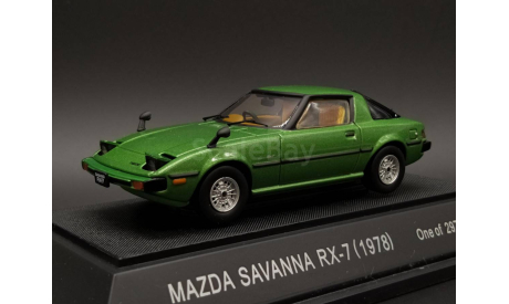 1/43 Mazda RX-7 Savanna Green - Ebbro, масштабная модель, scale43