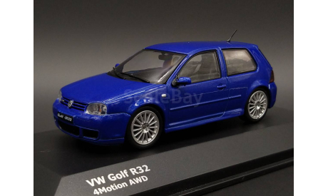 1/43 Volkswagen VW Golf R32 Blue - Solido, масштабная модель, 1:43