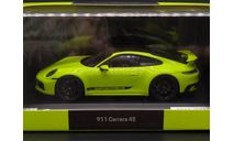 1/43 Porsche 911 type 992 Carrera 4S Lime - Spark, масштабная модель, scale43