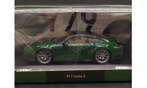 1/43 Porsche 911 type 992 Turbo S 2021 Green - Spark, масштабная модель, scale43