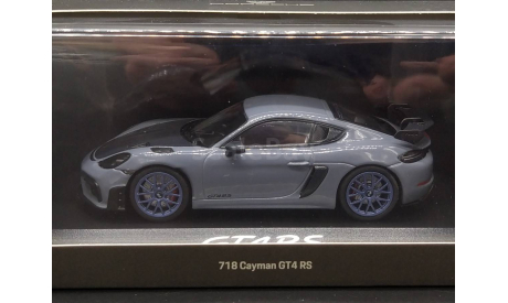 1/43 Porsche Cayman 718 GT4 Grey - Minichamps, масштабная модель, scale43