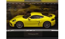 1/43 Porsche 718 Cayman GT4 Yellow - Minichamps, масштабная модель, scale43