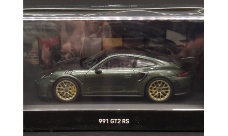 1/43 Porsche 911 type 991.2 GT2 RS British Green  - Spark, масштабная модель, scale43