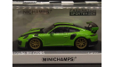 1/43 Porsche 911 type 991 (991.2) GT2 RS 2018 Green - Minichamps, масштабная модель, scale43