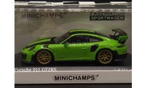 1/43 Porsche 911 type 991 (991.2) GT2 RS 2018 Green - Minichamps, масштабная модель, scale43