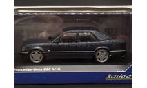 1/43 Mercedes-Benz E60 500E W124 AMG Black (Замена маскота, новые колеса) - Solido, масштабная модель, scale43