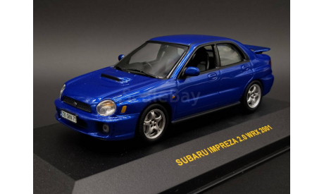 1/43 Subaru Impreza WRX ( не STI ) 2.0 2001 Blue - IXO Models, масштабная модель, IXO Road (серии MOC, CLC), scale43