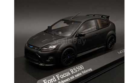 1/43 Ford Focus RS 500 Black Matt - Minichamps, масштабная модель, scale43