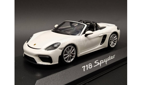 1/43 Porsche 718 Spyder ( Boxter ) White - Minichamps, масштабная модель, scale43