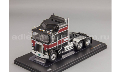 Kenworth K100 Aerodyne - 1976 черный с красным, масштабная модель, IXO, scale0