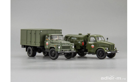 Комплект: АФК-53 ’Автофургон Комбинированный’ 1980 г. и МЗ-51М ’ГСВГ’ 1965 г., масштабная модель, DIP Models, scale43, ГАЗ