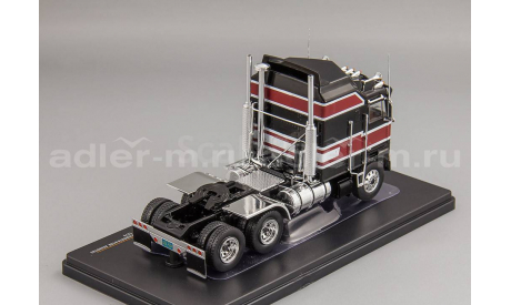 Kenworth K100 Aerodyne - 1976 черный с красным, масштабная модель, IXO, scale0