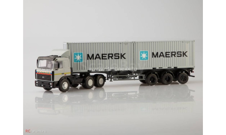 МАЗ-6422 с полуприцепом-контейнеровозом МАЗ-938920, Maersk, масштабная модель, Start Scale Models, scale43