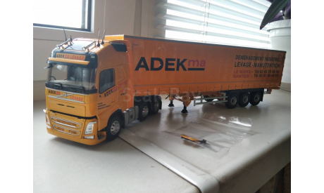 Volvo FH4 500 6x2 c полуприцепом ADEKMA 2020 (Eligor), масштабная модель, scale43