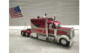 Peterbilt 379 Extended Sleeper Cab with American Flagс  1997, масштабная модель, Iconic Replicas, scale43