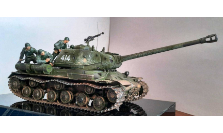 Модель танка ИС - 2 с десантом, сборные модели бронетехники, танков, бтт, Звезда, scale35