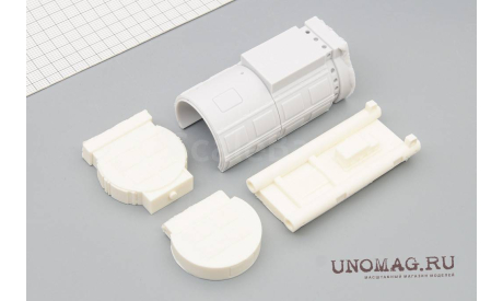 Кит погрузчика Амкодор 333 и компрессора ПКСД, масштабная модель трактора, scale43