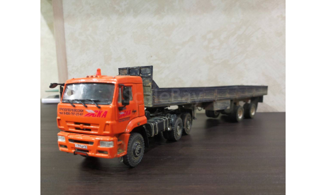 Сцепка КамАЗ 65225-6015-43 с ппр ЧМЗАП-990603, масштабная модель, scale43