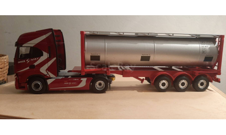 IVECO eligor,прицеп NZG, масштабная модель, 1:43, 1/43