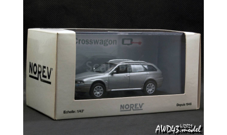 Alfa Romeo Crosswagon Q4 2004 grey 1-43 Norev, масштабная модель, scale43