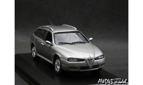 Alfa Romeo Crosswagon Q4 2004 grey 1-43 Norev, масштабная модель, scale43