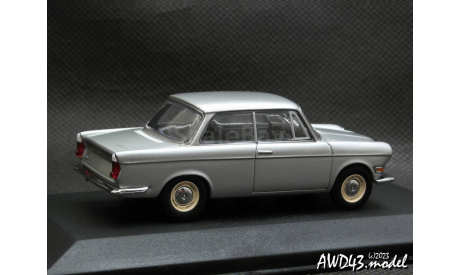 BMW 700 LS 1962-1965 silver 1-43 Minichamps 430023702, масштабная модель, scale43