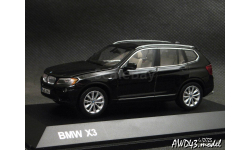 BMW X3 F25  2010 saphirblack met. 1-43 Dealer=Schuco