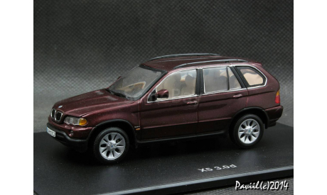 BMW X5 3.0D d.red 4x4 1-43 Dealer=Minichamps, масштабная модель, 1:43, 1/43