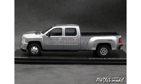 Chevrolet Silverado 3500 HD Big Dooley 2011 silver 1-43 GLM, масштабная модель, scale43