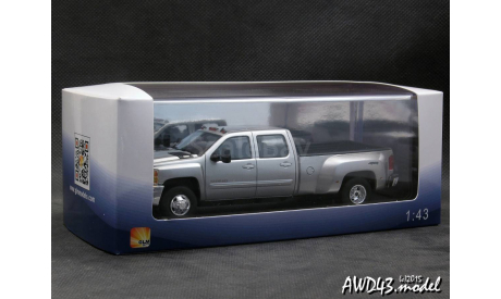 Chevrolet Silverado 3500 HD Big Dooley 2011 silver 1-43 GLM, масштабная модель, scale43