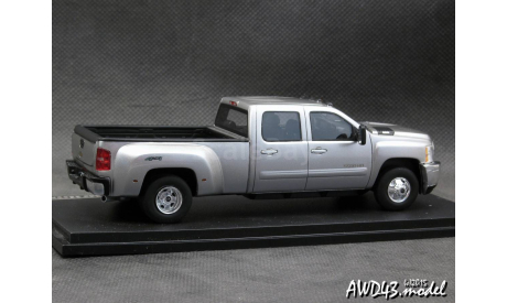 Chevrolet Silverado 3500 HD Big Dooley 2011 silver 1-43 GLM, масштабная модель, scale43