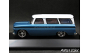 Chevrolet Suburban 1966 blue 1-43 Greenlight, масштабная модель, scale43