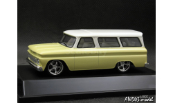Chevrolet Suburban 1966 yellow 1-43 Greenlight