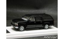 Chevrolet  Suburban 2003  black 1-64 Mk Miniatures, масштабная модель, 1:64, 1/64
