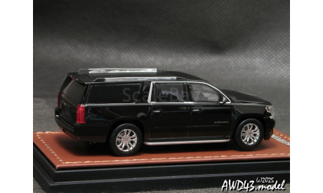 Chevrolet  Suburban 2015 black 1-64 GOS Vehicle Museum, масштабная модель, scale64
