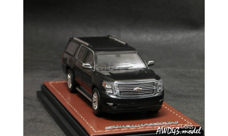 Chevrolet  Suburban 2015 black 1-64 GOS Vehicle Museum, масштабная модель, scale64