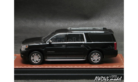 Chevrolet  Suburban 2015 black 1-64 GOS Vehicle Museum, масштабная модель, scale64