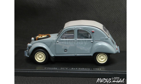 Citroen 2CV 4x4 Sahara 1961 grey 1:43 Norev, масштабная модель, 1/43, Citroën