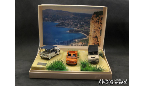 Citroen Mehari 40th 1968-2008 set 3pc. 1-43 Norev, масштабная модель, Citroën, scale43