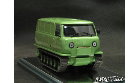 Cнегоболотоход на базе УАЗ 452 1-43 Handmade, масштабная модель, scale43